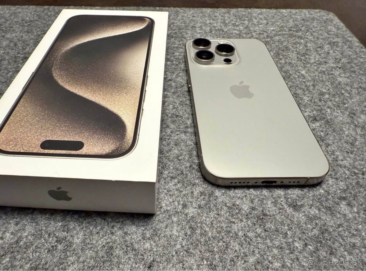 IPhone 15 Pro 256GB Přírodní Titan