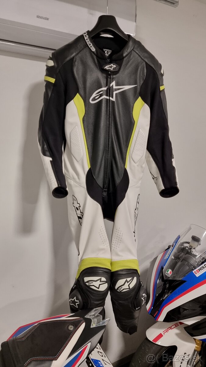 Predám pánsku koženú kombinézu Alpinestars TechAir