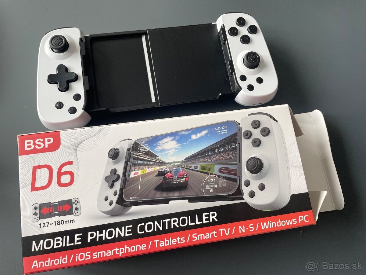 BSP D6 herny ovladač na smartphone, Nintendo switch, Win Pc