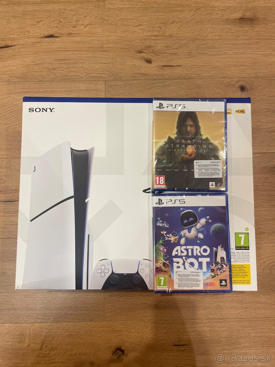 PS5 Slim s mechanikou + astrobot a death stranding