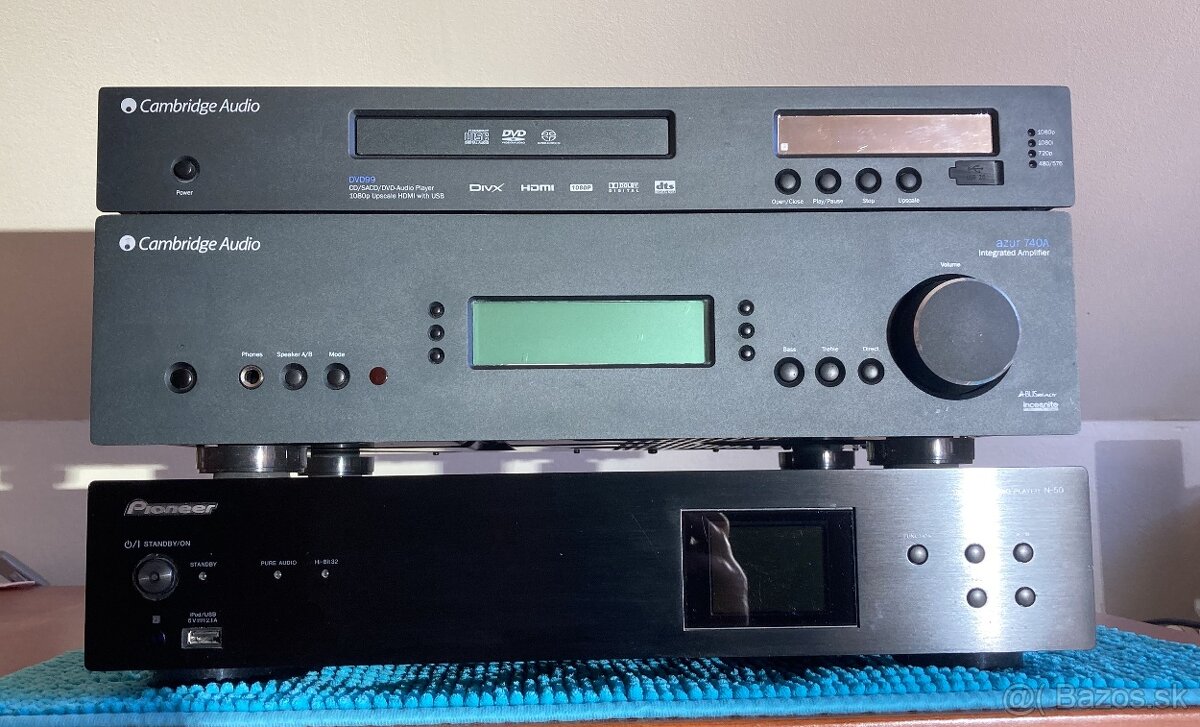 Streamer Pioneer N50 + zosilňovač Cambridge Audio Azur 740A