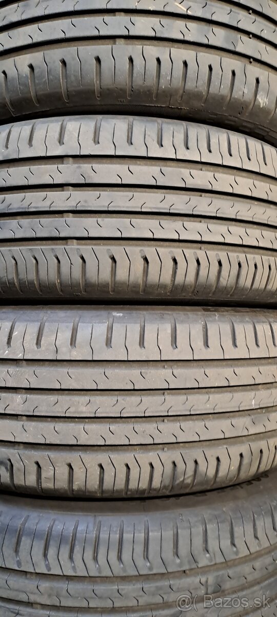 Predám 4ks jazdené letné 205/55r16-91H Continantal