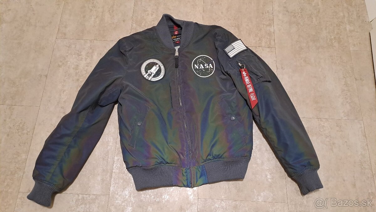 Predám Alpha Industries MA-1 NASA REFLECTIVE zimná bunda