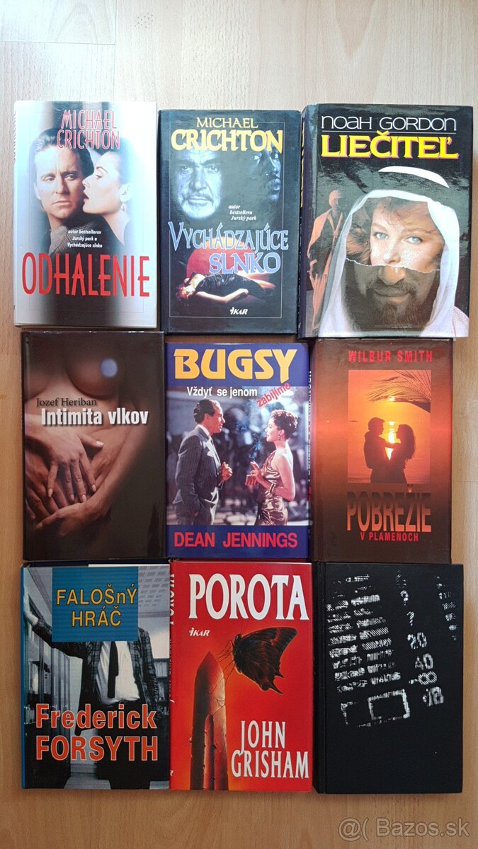 Bestsellery, Chrichton, Forsyth, Dan Brown...