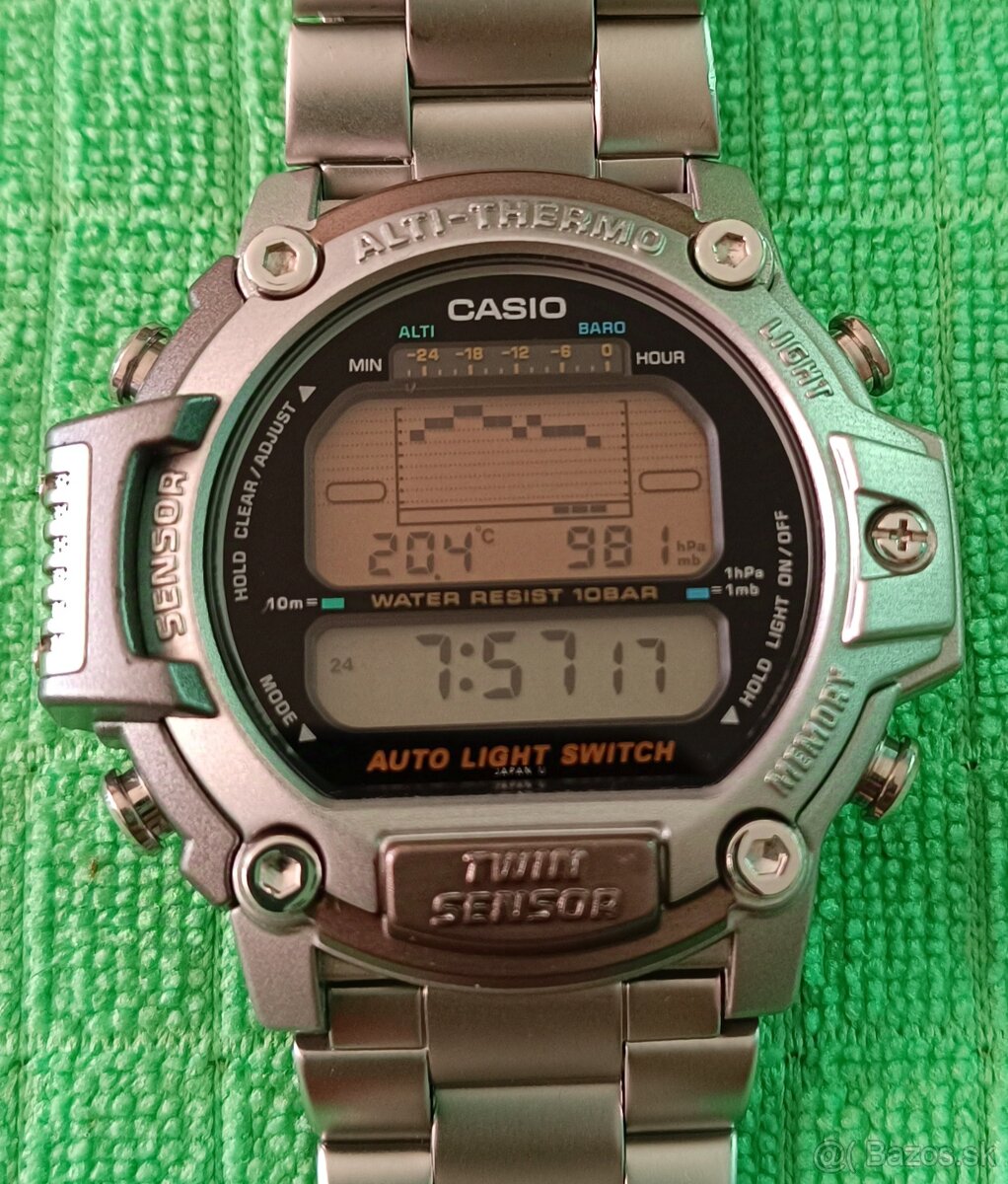 Casio PROTREK PRT-300 Twin Sensor STEEL