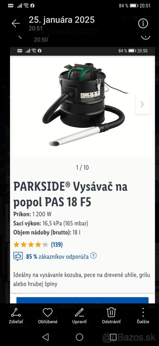 Vysávač na popol