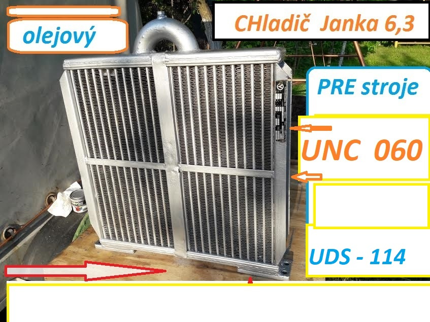 Unc 060  chladič hydrauliky JANKA 6,3