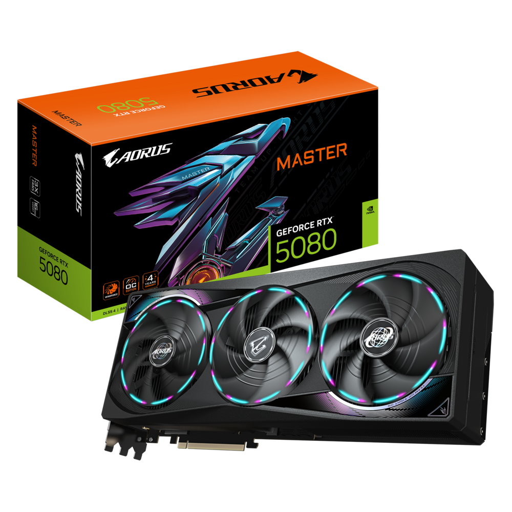 GIGABYTE AORUS GeForce RTX 5080 MASTER 16G