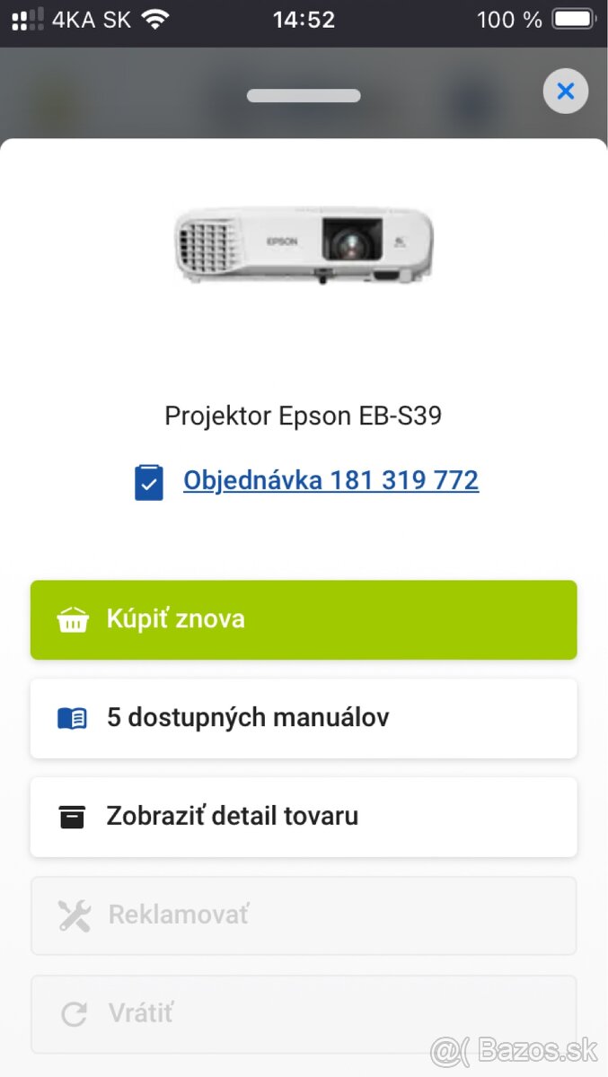 Dataprojektor a plátno