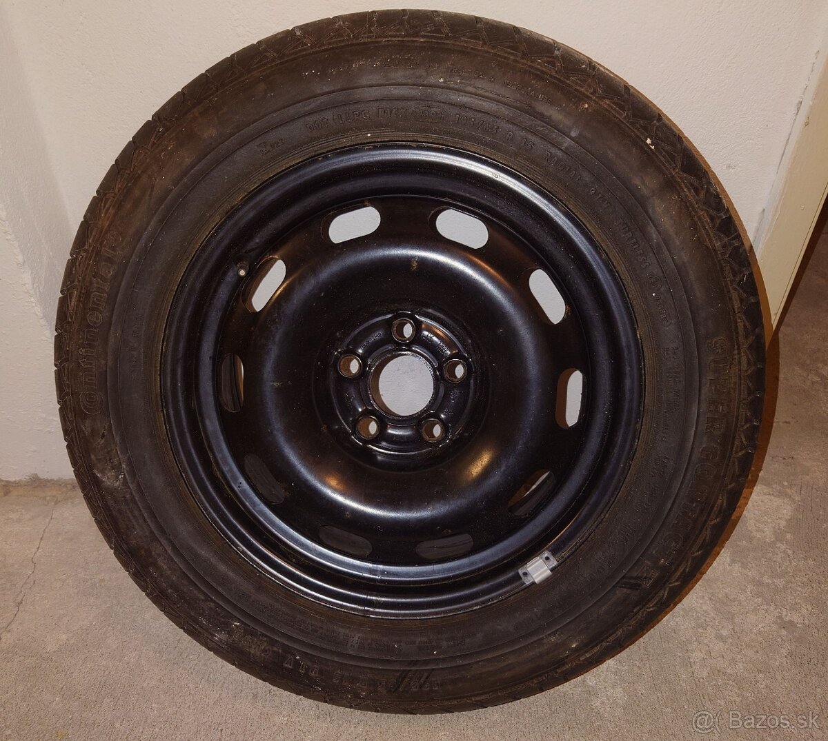 plechový disk 195/65 R15 (rezerva) s pneumatikou