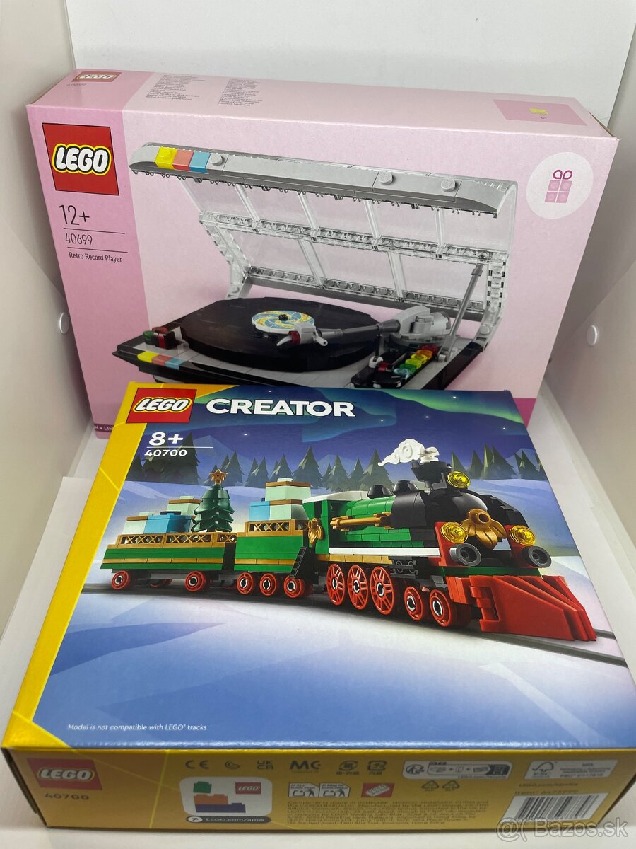 LEGO 40700 Vianočný vláčik+ 40699  gramofón