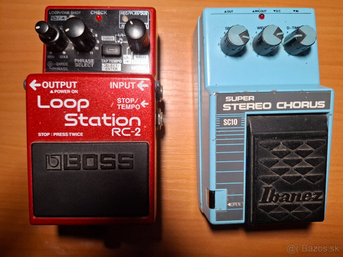 predám Boss looper a Ibanez stereo chorus