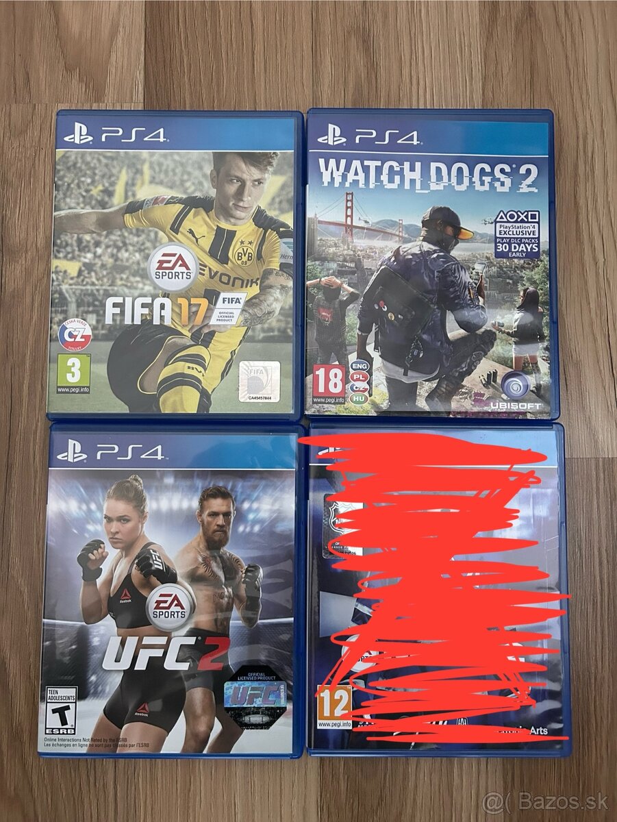 PS4 nhl22 watch dogs2 fifa17 ufc