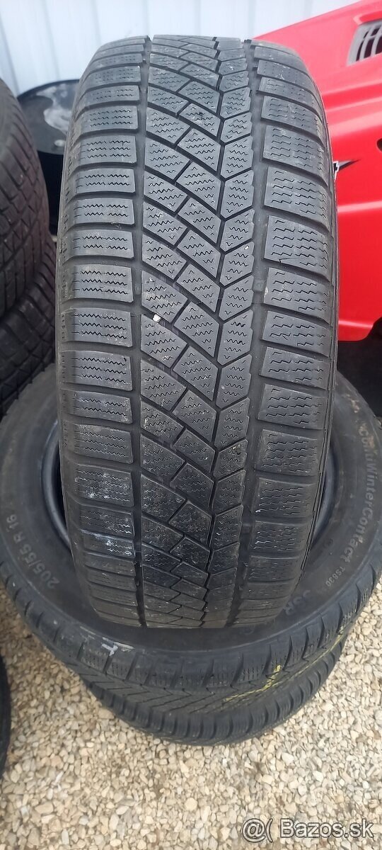 Predám zimné pneu Continental 205/55r16 runnflat