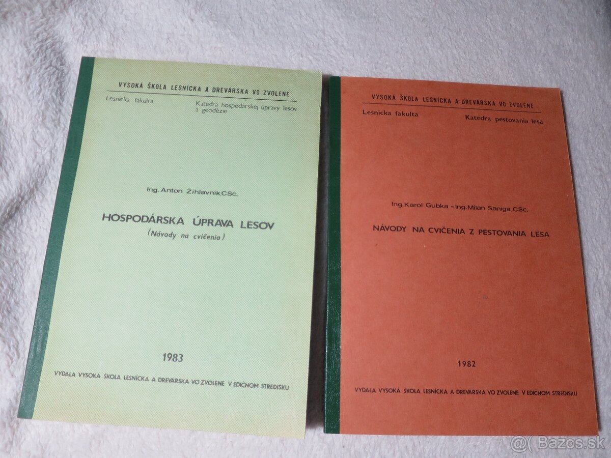 lesnícke skriptá - HÚL, pestovanie lesa (1982-1983)