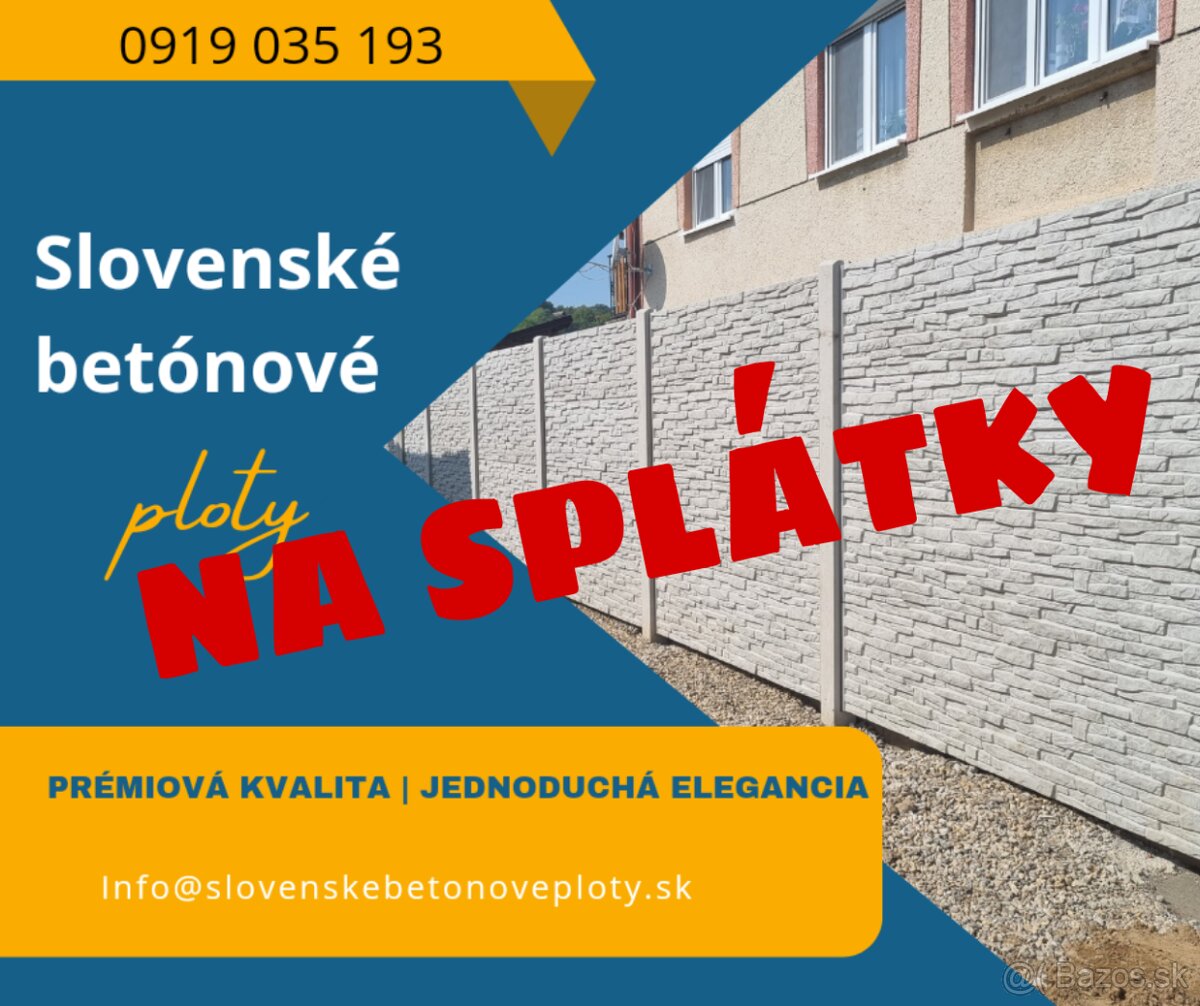 Betónové ploty Okres Levice