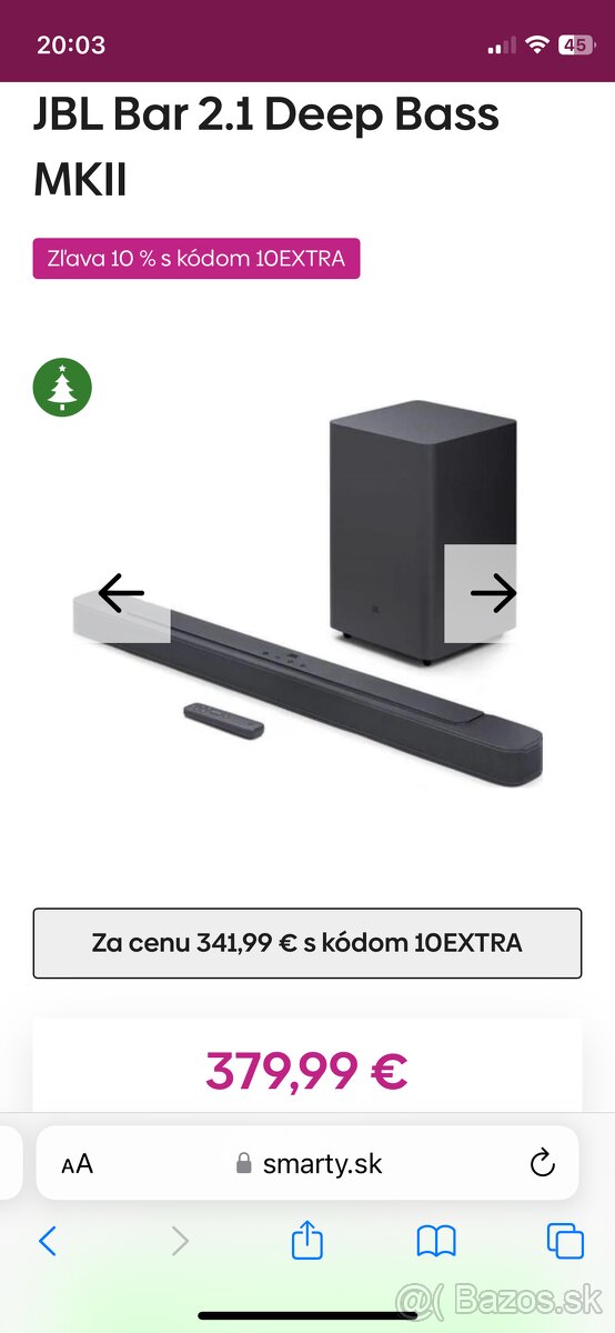 Výmením JBL Soundbar    Za Elektrony 5x100