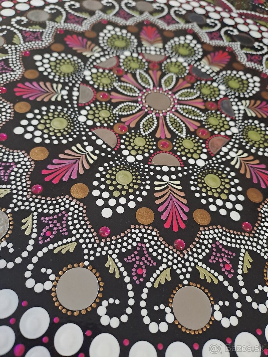 Rucne malovana mandala 59cm