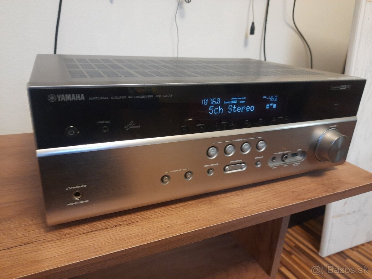 Predám strieborný 5.1 AV receiver Yamaha RX-V 473