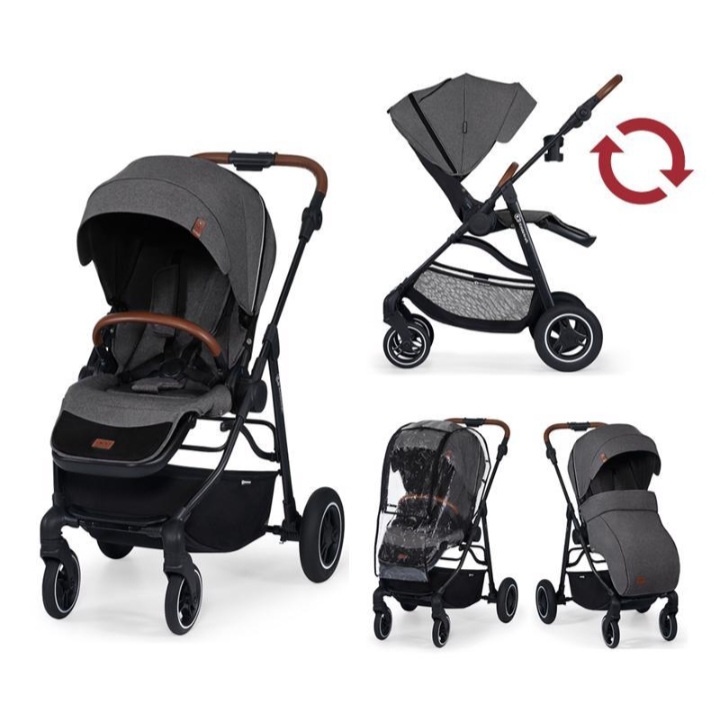 Športový kočík Kinderkraft All Road Ash Grey