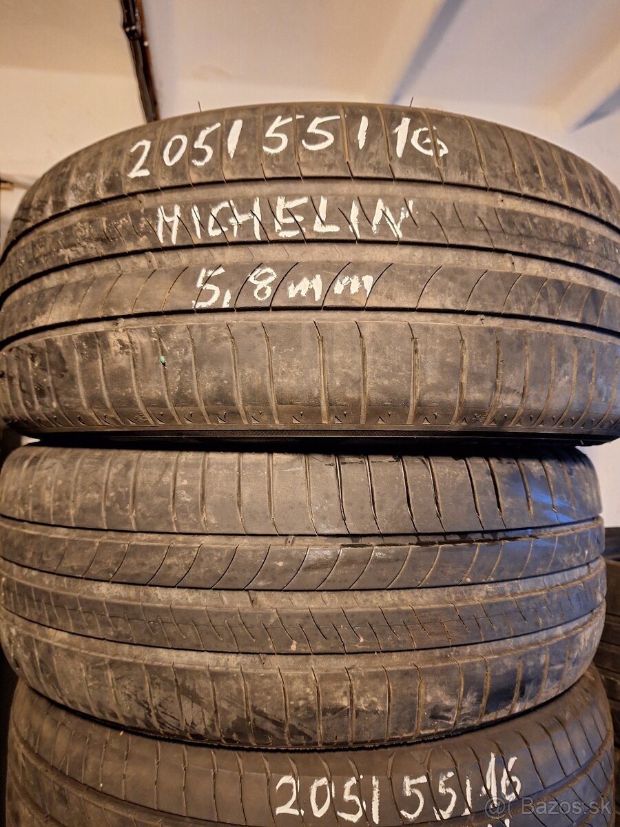 205/55/R16 letné 2ks Michelin