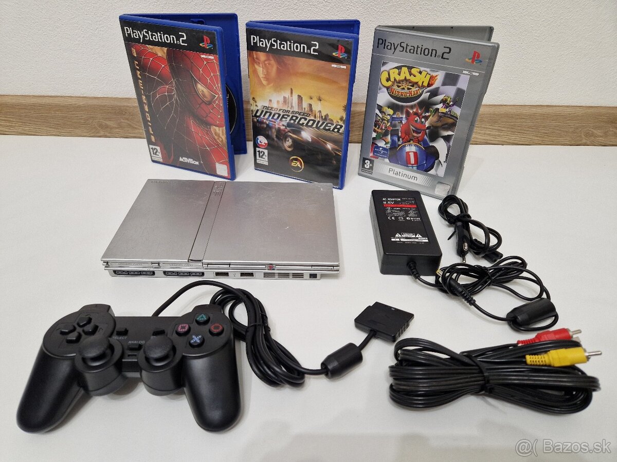 PlayStation 2 Slim herná konzola + 3 super hry