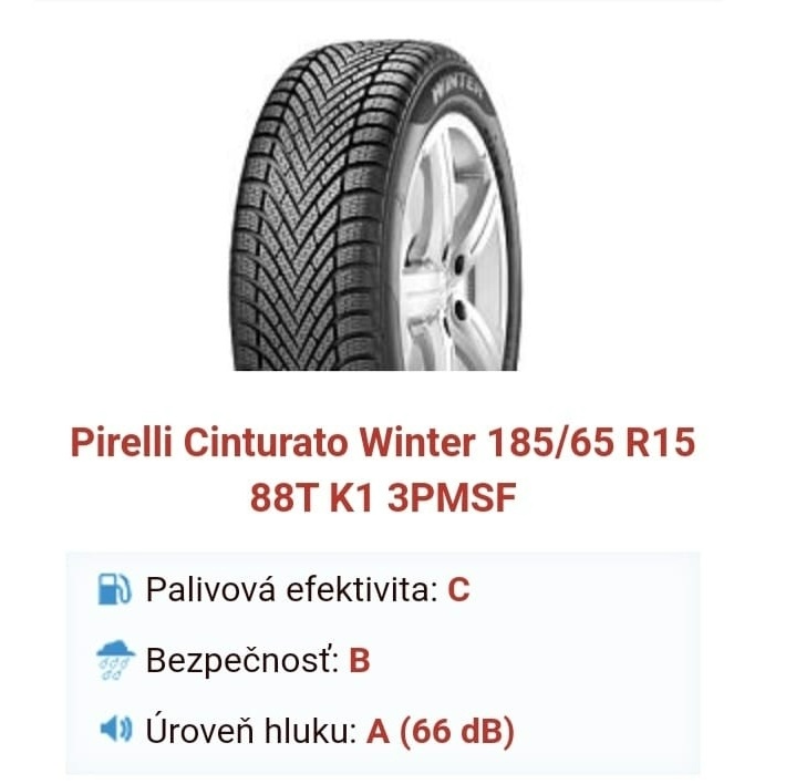 Pirelli Cinturato Winter 185/65 R15 88T K1 3PMSF