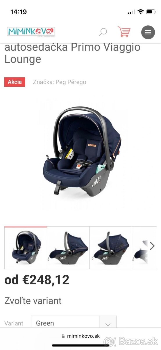 Vajíčko peg perego 0-12kg