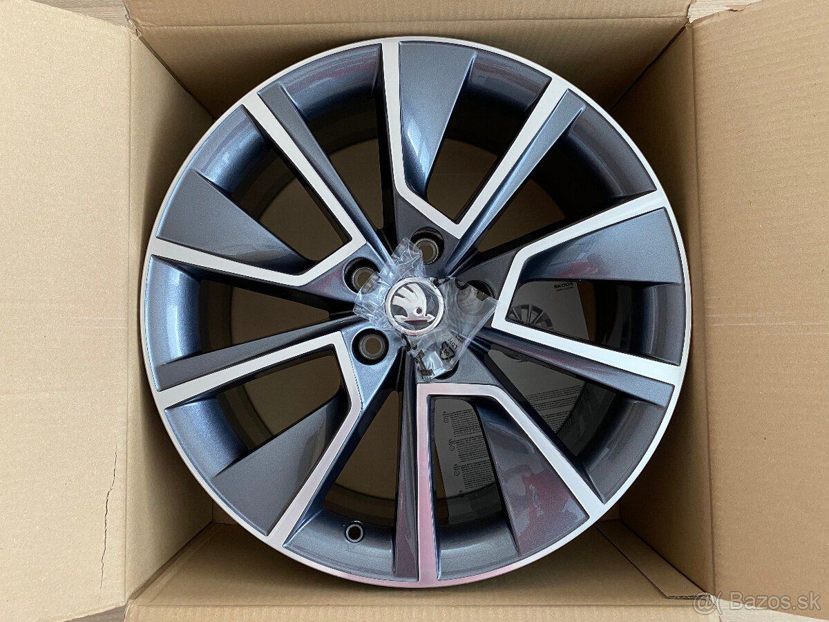 Braga Antracit 5x112 R18 7,5Jx18 ET48 Octavia 4 NOVÉ