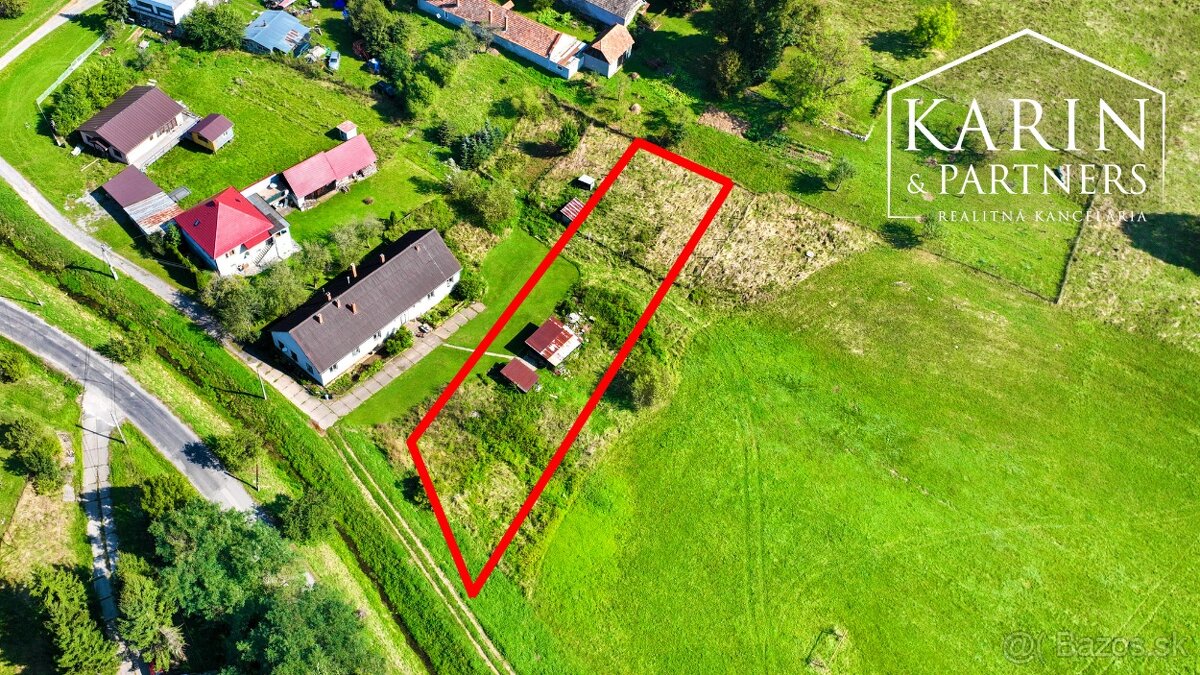 Stavebný pozemok o veľkosti 1524m2 v obci Beluj, okr. BS