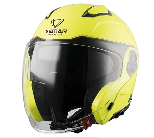 Predám moto prilbu VEMAR Feng, Yellow Fluo, veľkosť XS