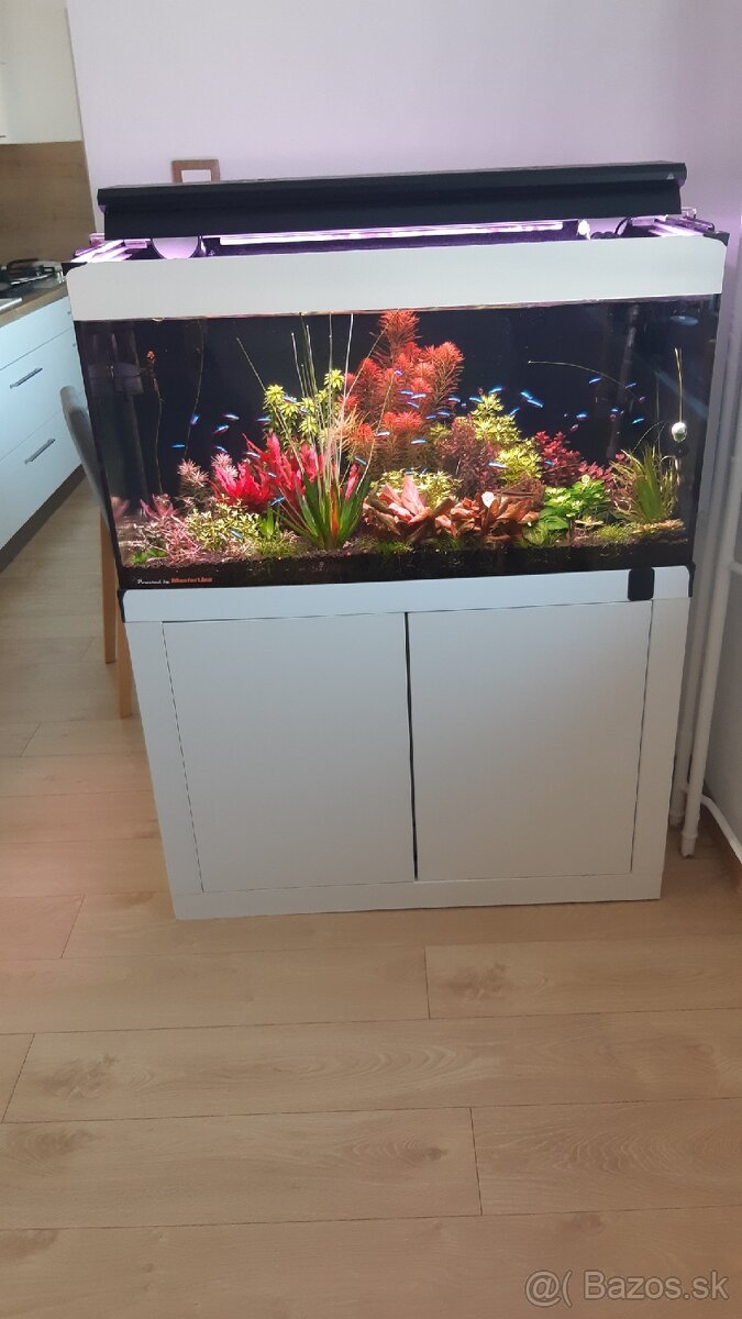 Akvarium 200l so skrinkou a filtrom