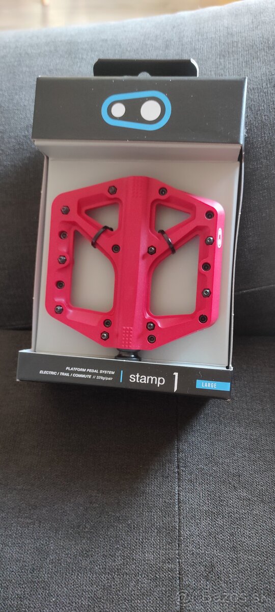 Plošinové pedál CrankBrothers Stamp 1 Large red