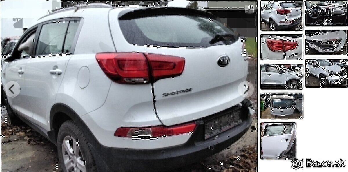 KIA SPORTAGE 1.6 GDI 2015 predám MOTOR G4FD, DVERE, AIRBAGY