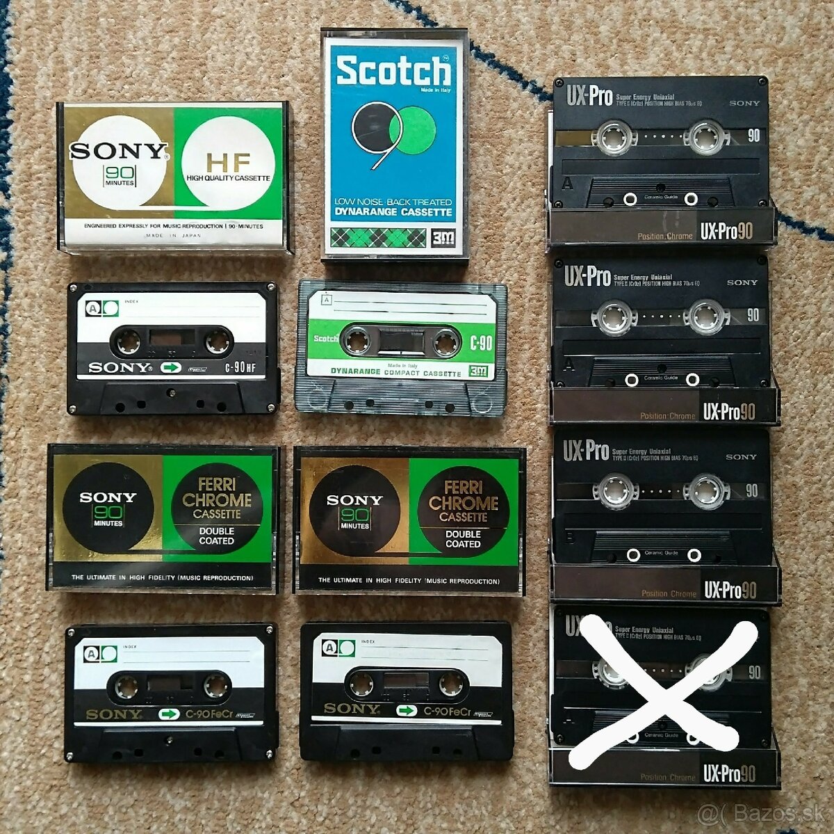 MC kazety - vintage Sony a Scotch