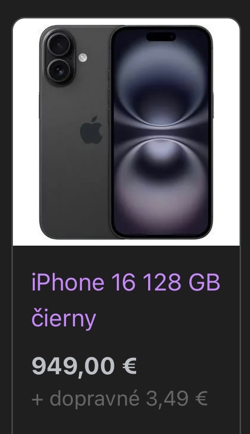 iphone 16 128gb novy