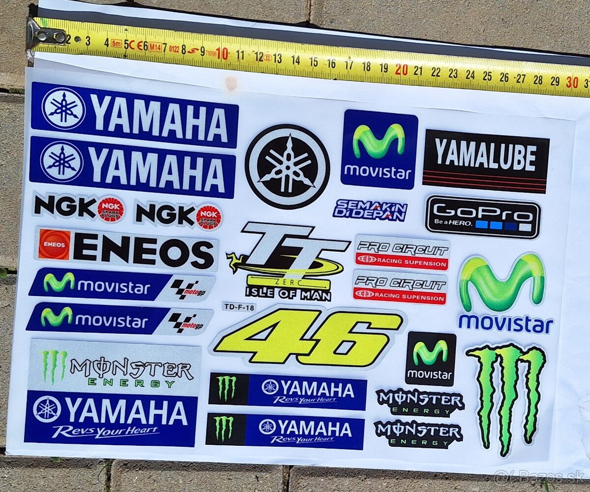 Nálepky Yamaha, Suzuki, Honda