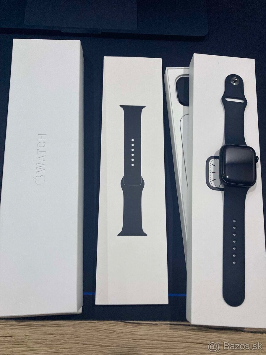 Apple Watch Series 7 45mm, Midnight, PREDÁM - VYMENÍM