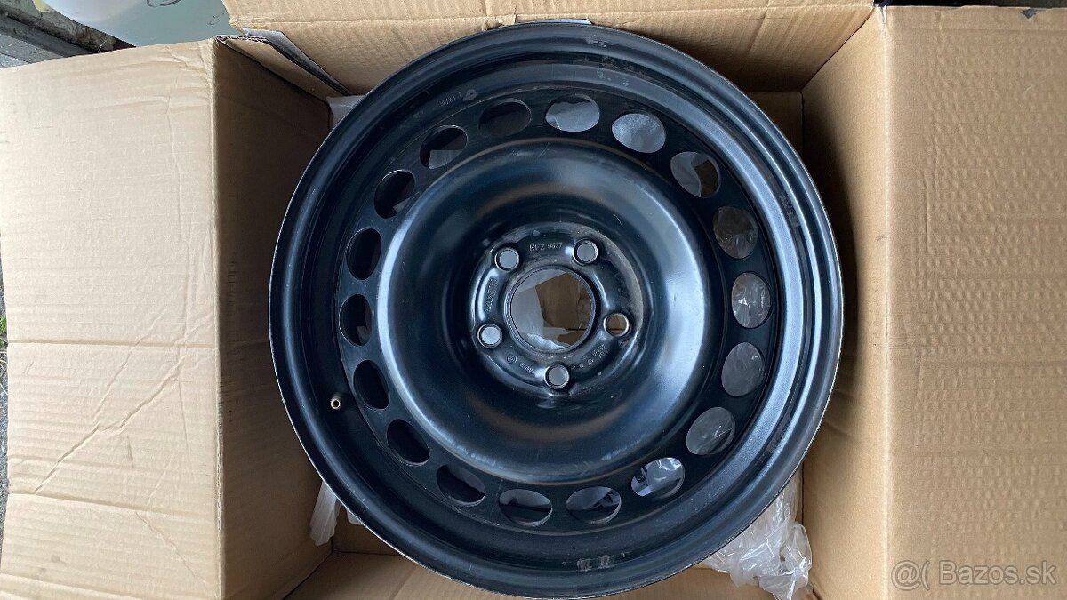 Plechove disky 5x112 R16 audi vw 4ks