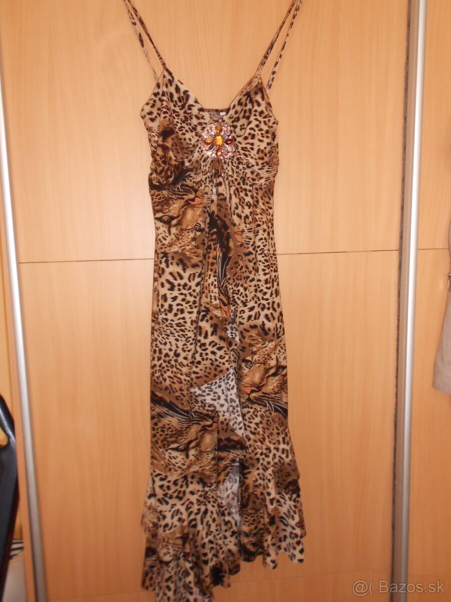 leopard šaty S/M