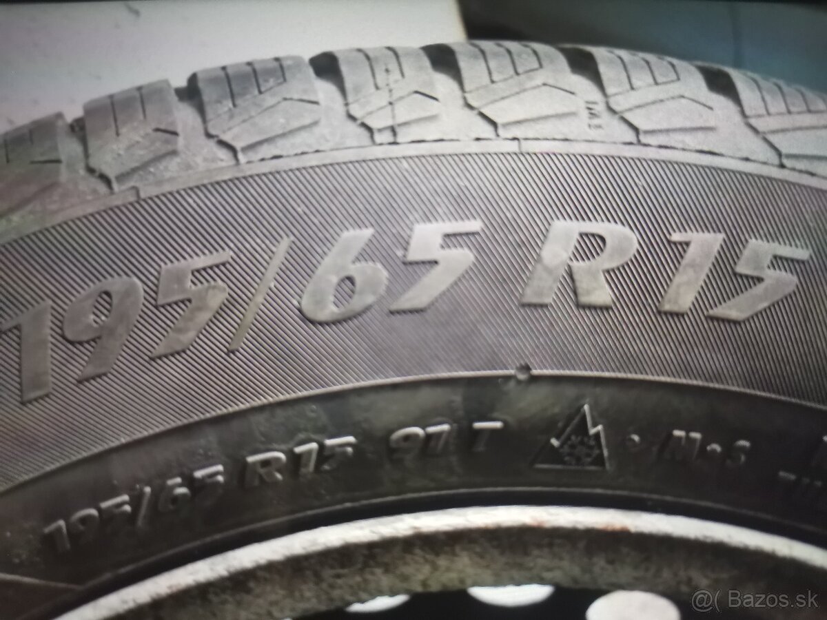 Disky 5x112 R15 zimné pneu 195/65 R15