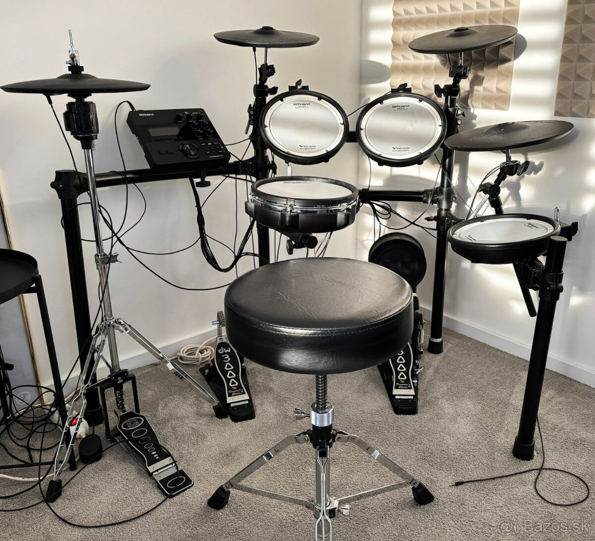 ✅ ROLAND TD-27K ✅ DW 3000 dvojšlapka ✅ AKG K92 ✅  STOLIČKA ✅