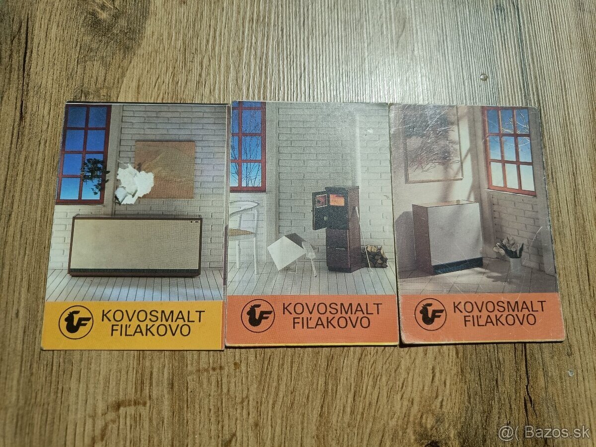 Kalendáriky Kovosmalt Fiľakovo 1991