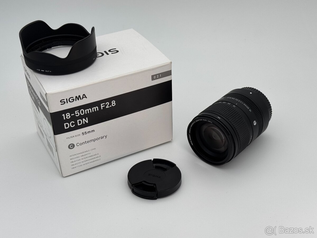 SIGMA 18-50 mm F2.8 DC DN Contemporary pre Fuji