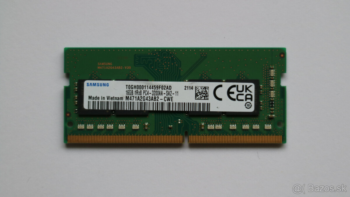 16GB RAM Samsung DDR4 PC4 3200 MHz