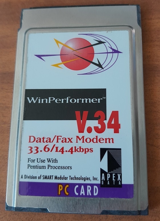 PCMCIA modem