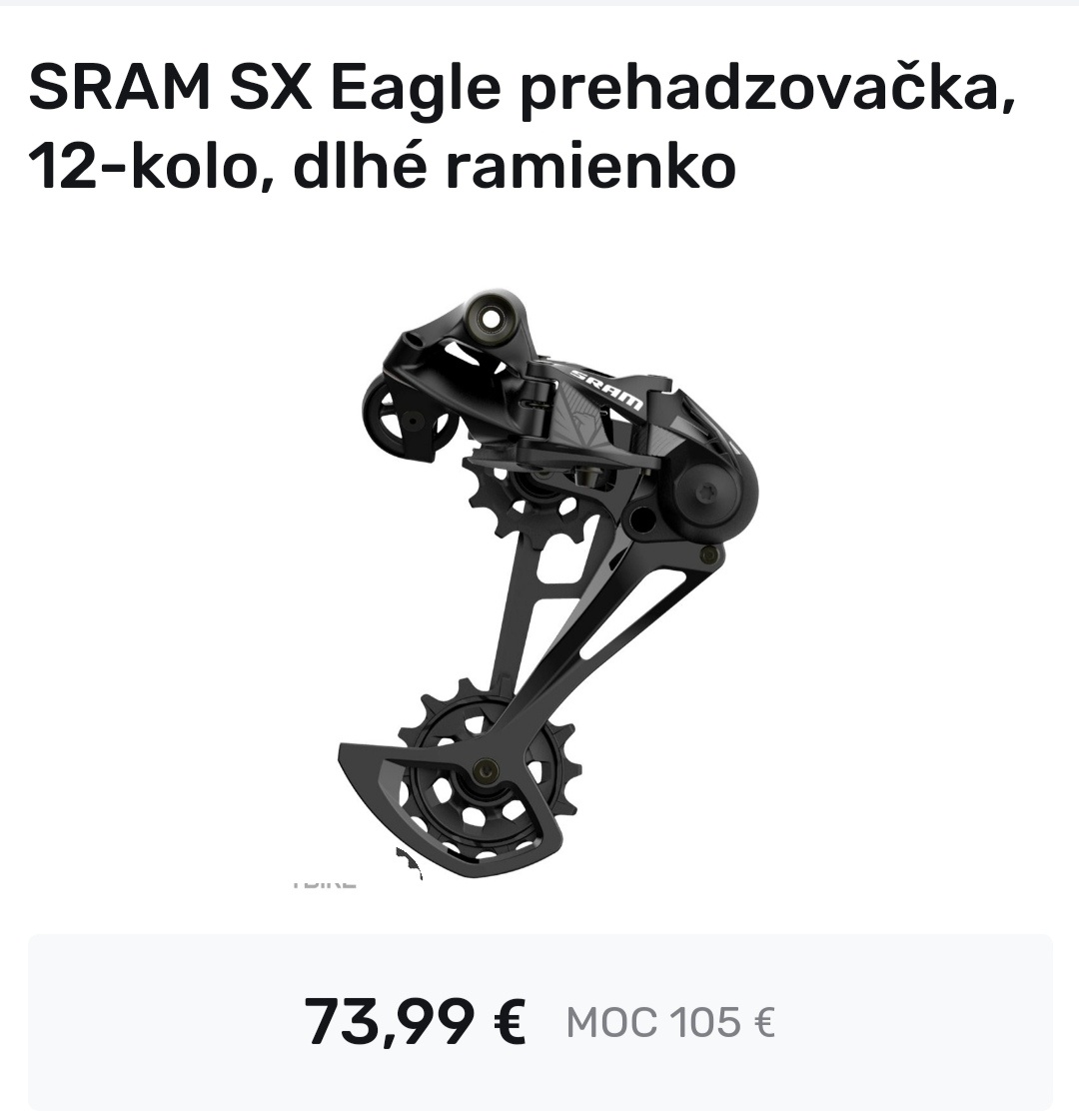 Radenie prevodov + prehadzovac SRAM SX