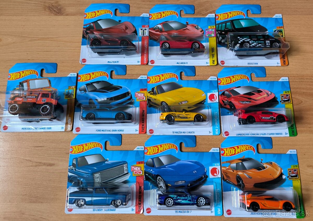 Hot Wheels nová krabica modelov