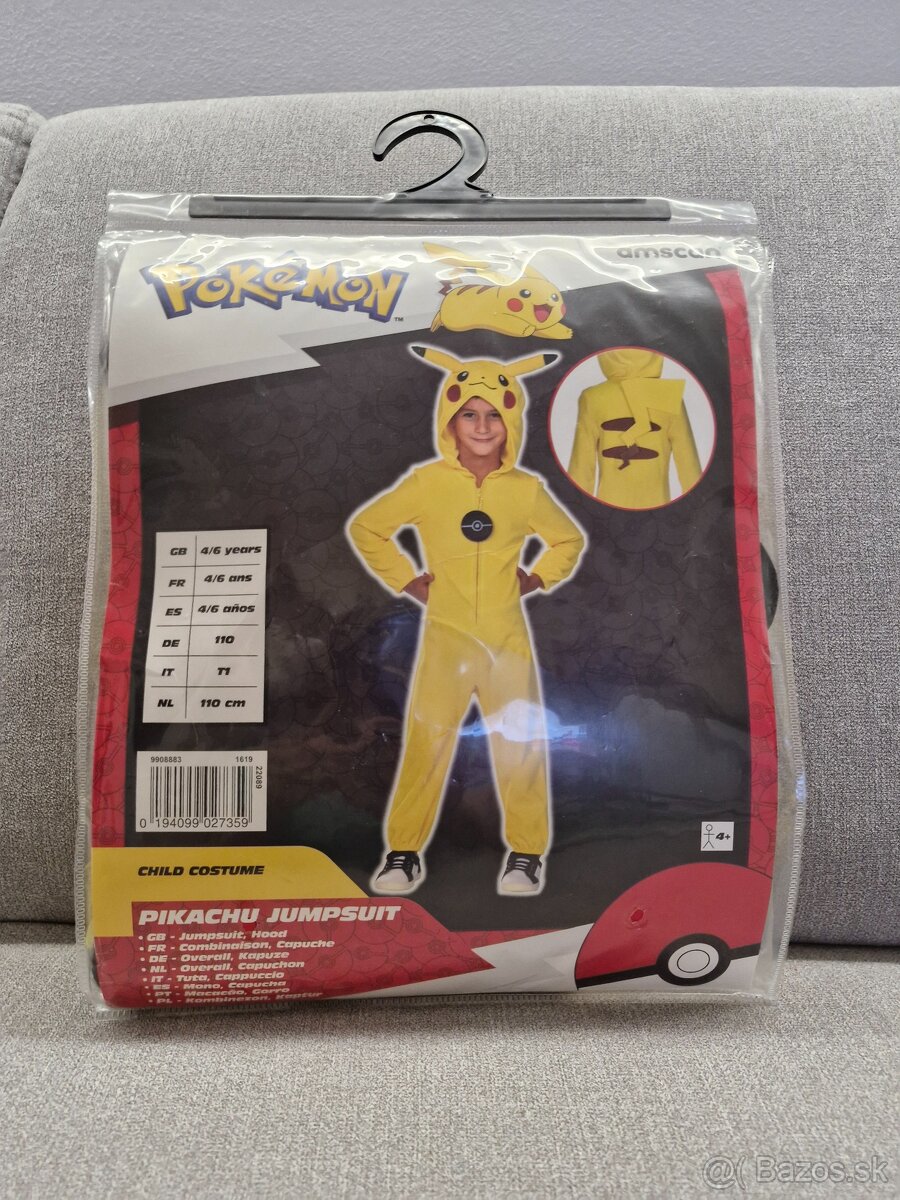 Karnevalový kostým Pikachu