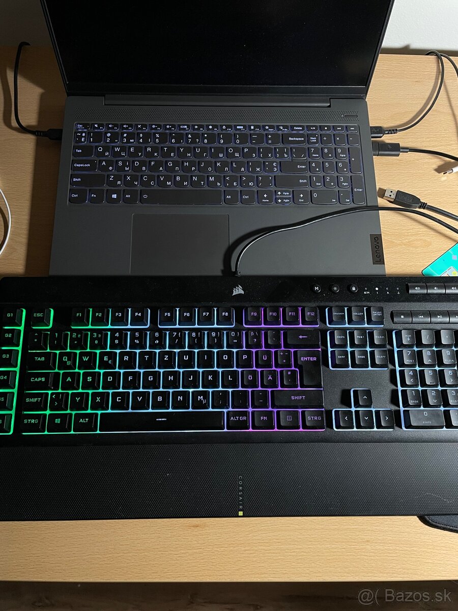 Herná klávesnica Corsair k55 RGB